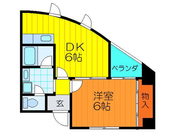 テンプルワンの物件間取画像